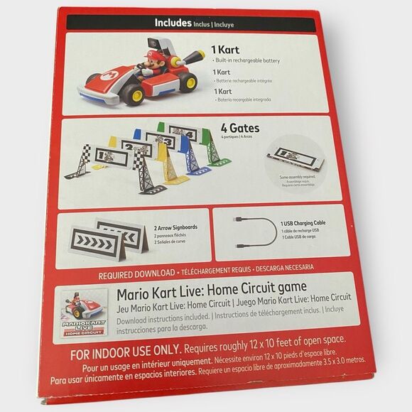 Nintendo Switch Mario Kart Live Home Circuit Mario Set Official RC New - Picture 7 of 12